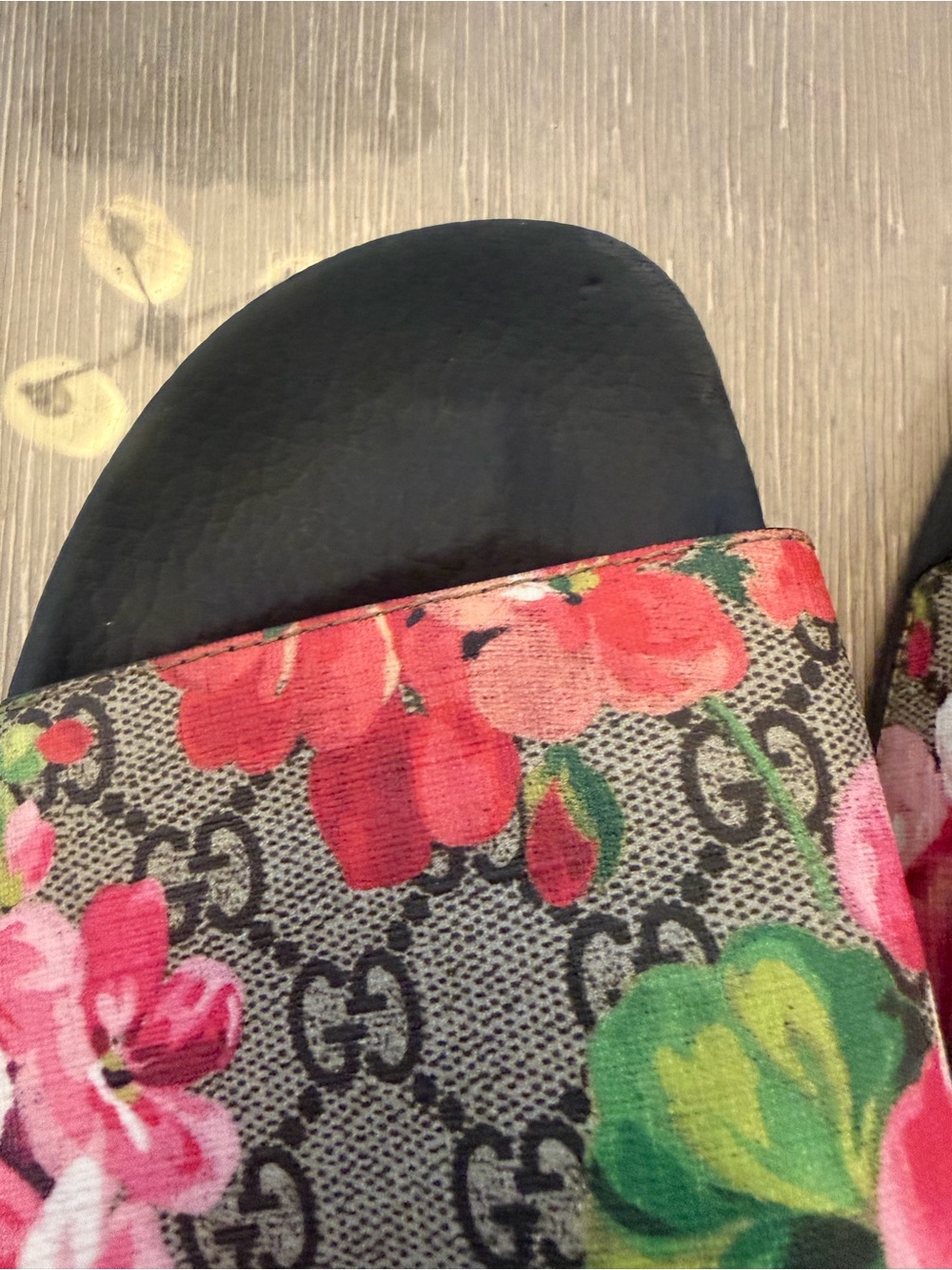 Authentic Gucci Floral GG Slide Sandals Bloom Size 38 - Picture 4 of 10